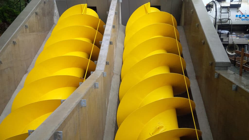 Harrison Hot Springs screw pumps
